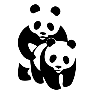 Naughty Panda Decal (Black)